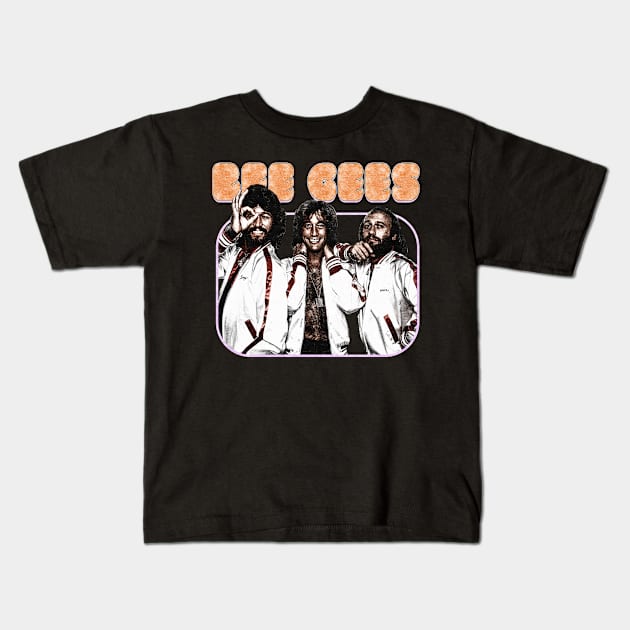 Bee Gees Bootleg Kids T-Shirt by JAGOSTU